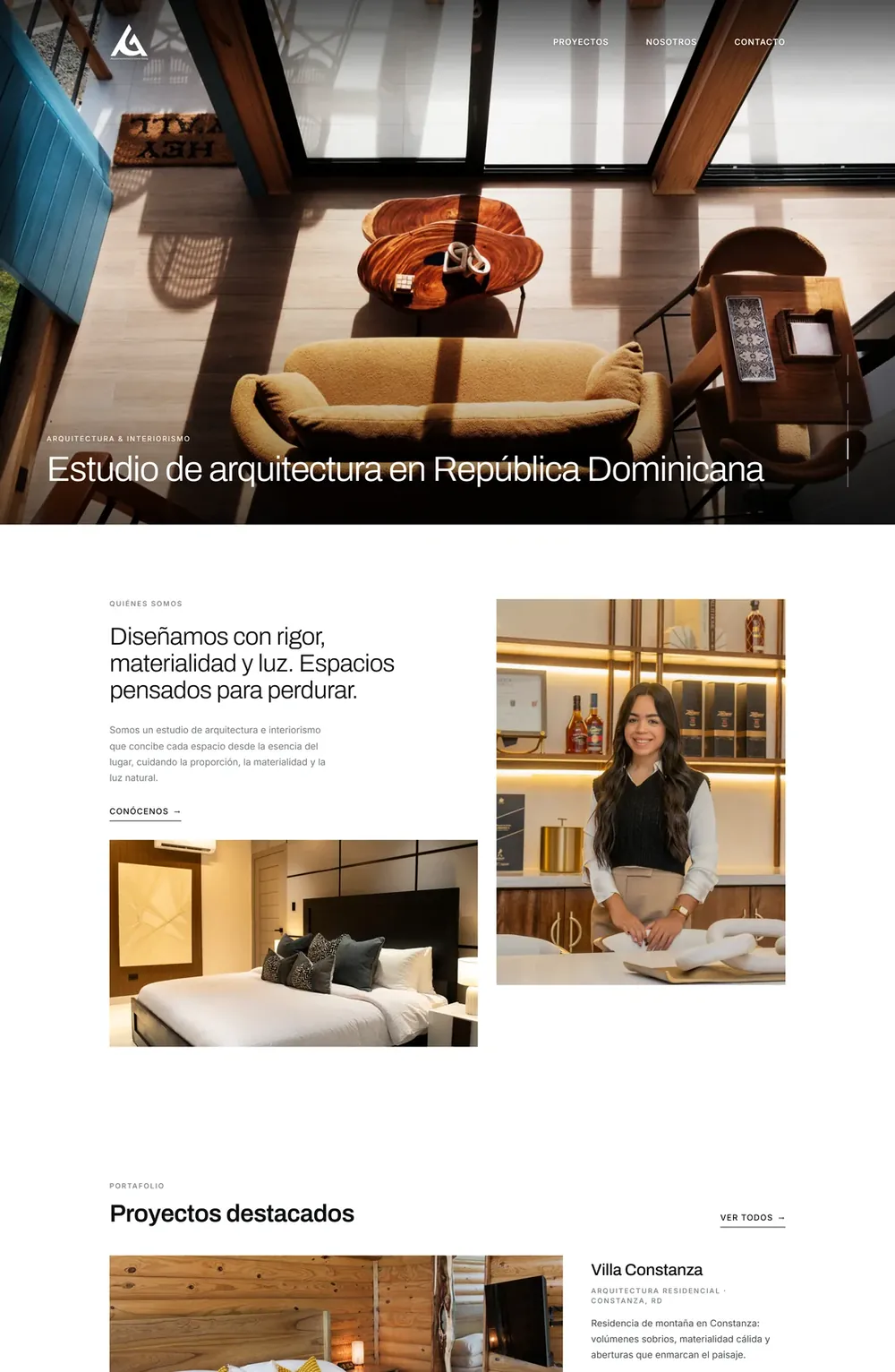 A. Guzman Studio, Página principal (parte 1)