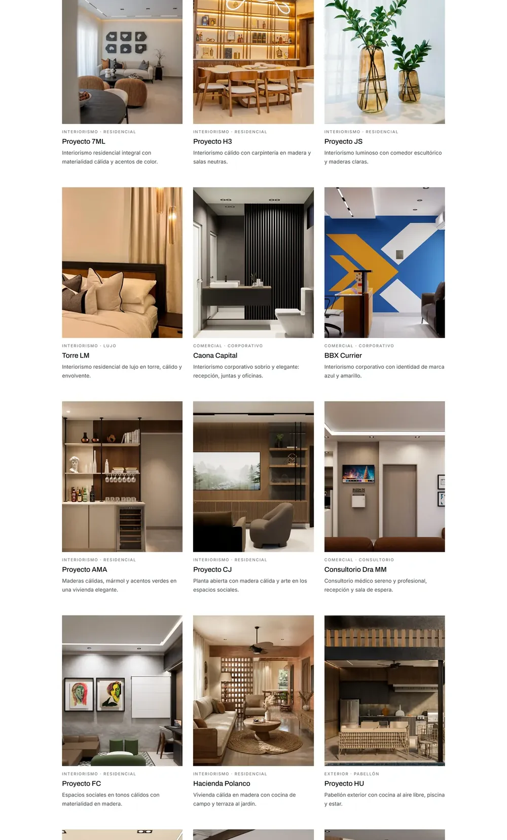 A. Guzman Studio, Portafolio de proyectos (parte 2)
