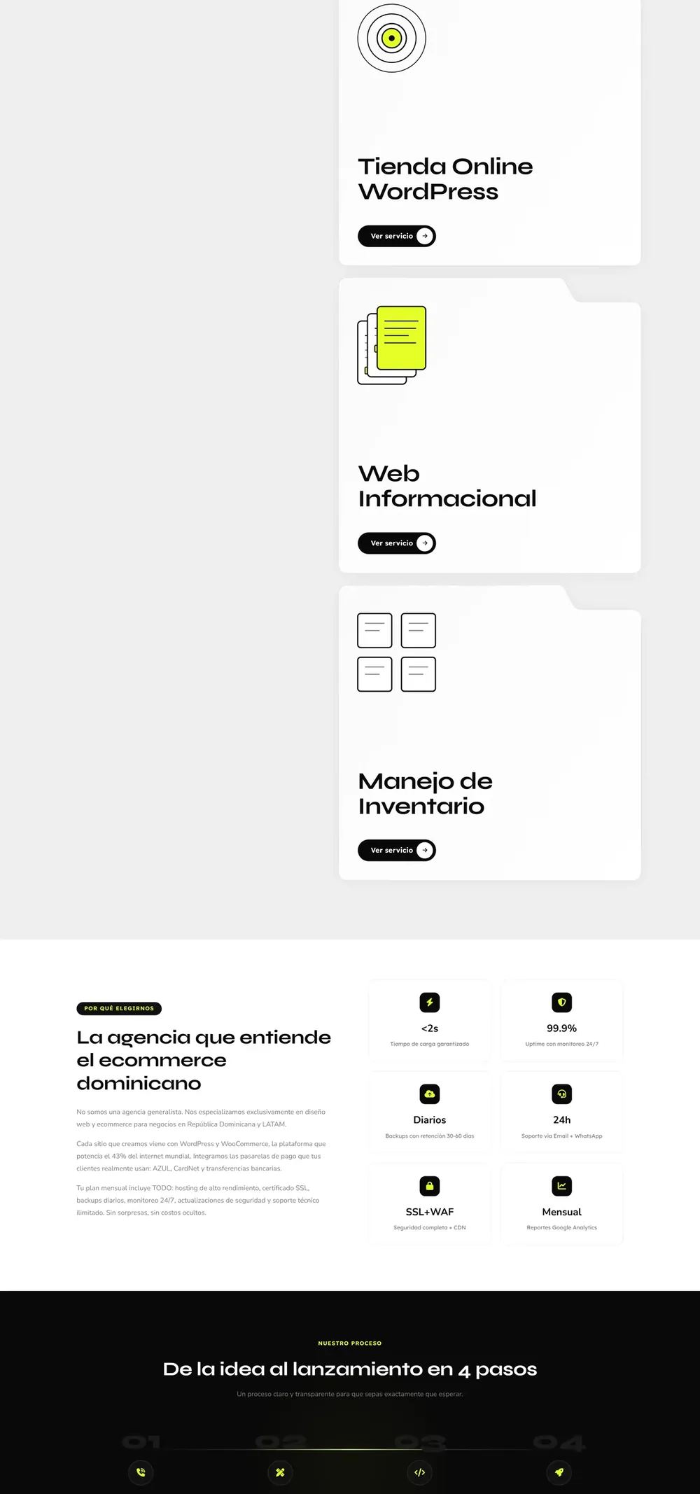 Ecomally, Página principal (parte 2)