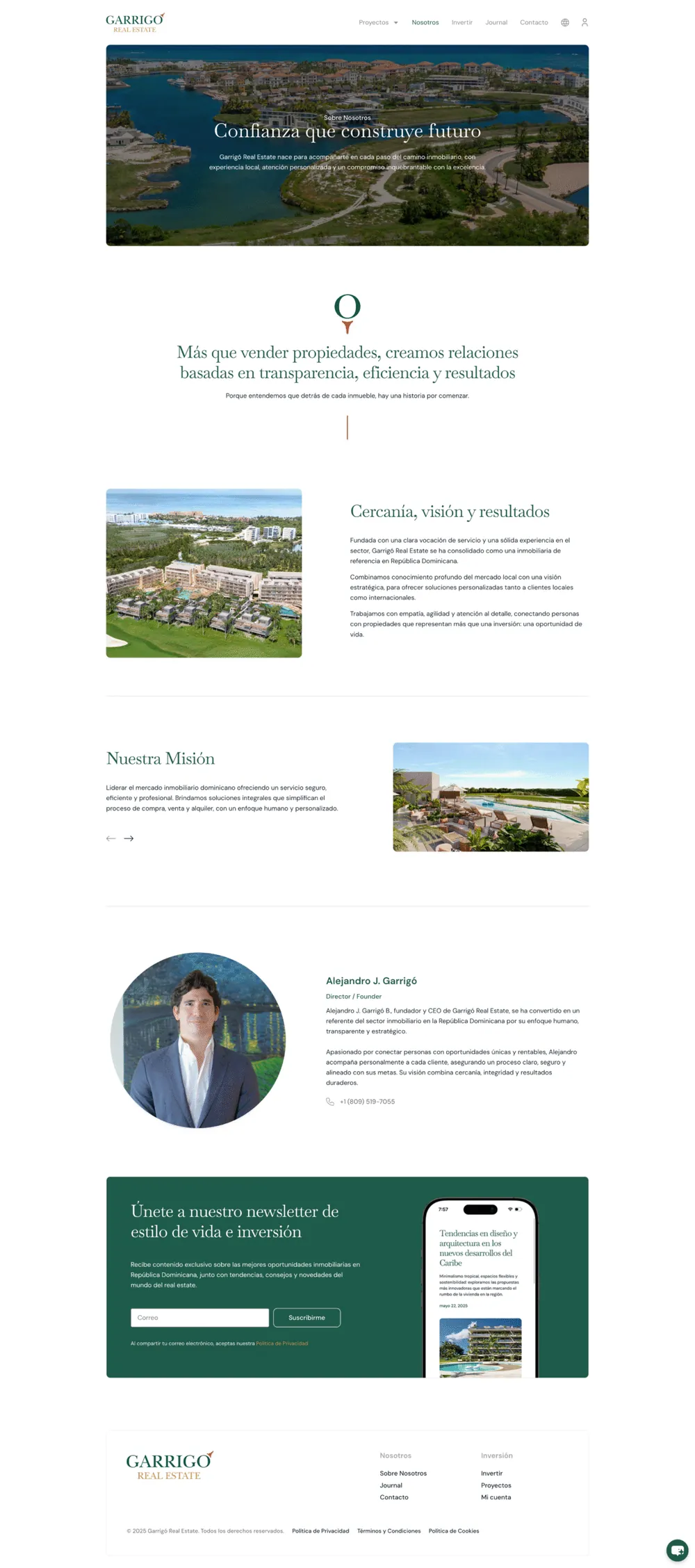 Garrigó Real Estate, Nosotros