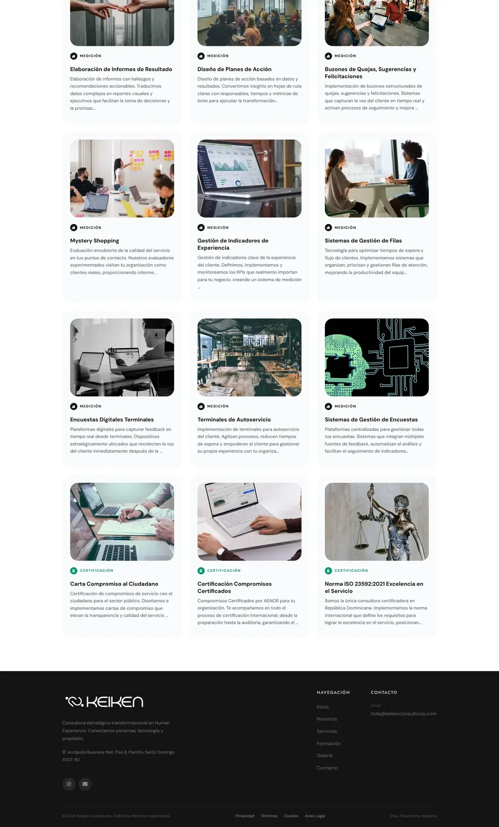 Keiken Consultorax, Servicios de consultoría (parte 3)