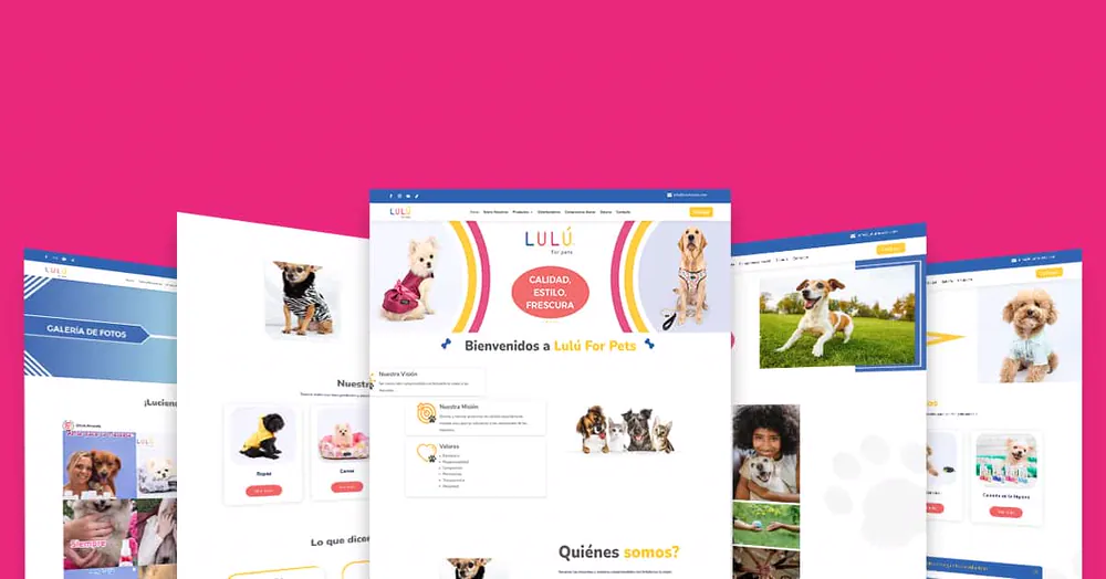 Lulu For Pets, Vista del sitio
