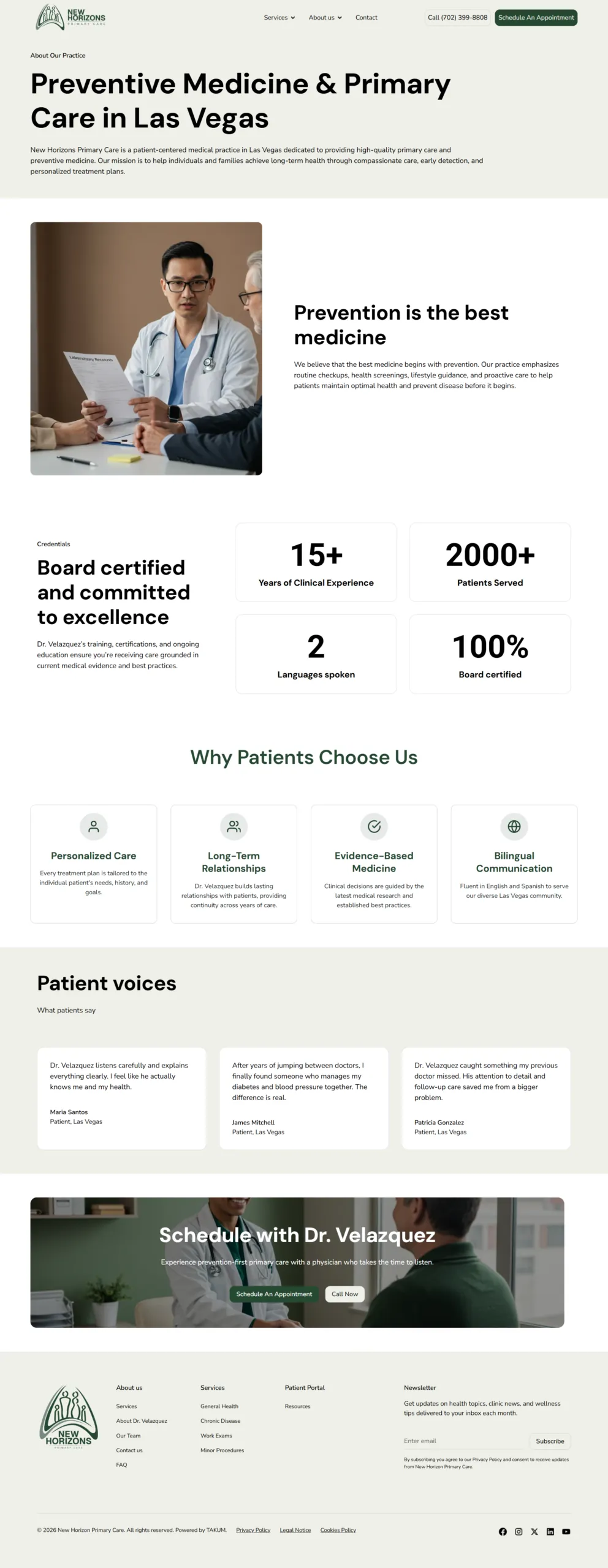 New Horizons Primary Care, Nosotros