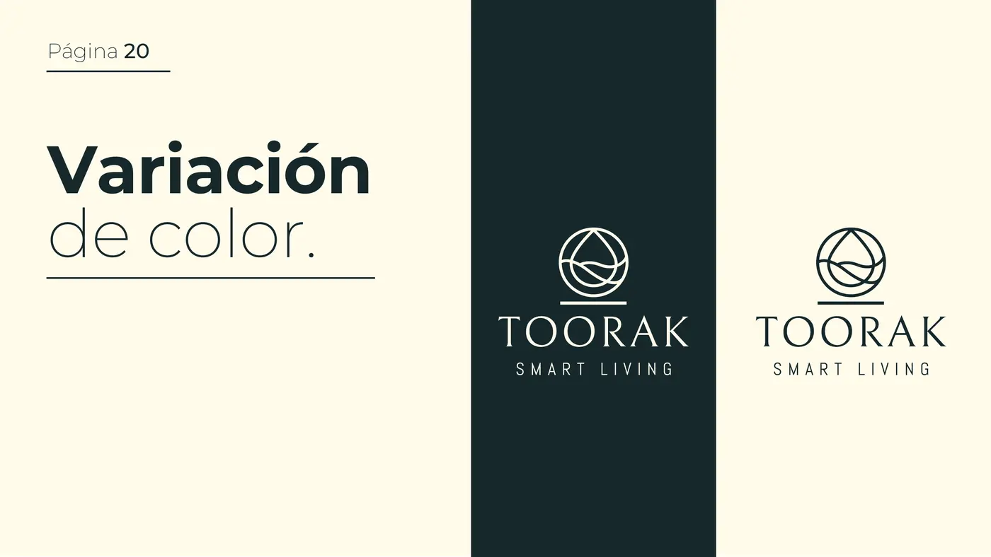 Toorak Smart Living, lámina 4 del manual de marca