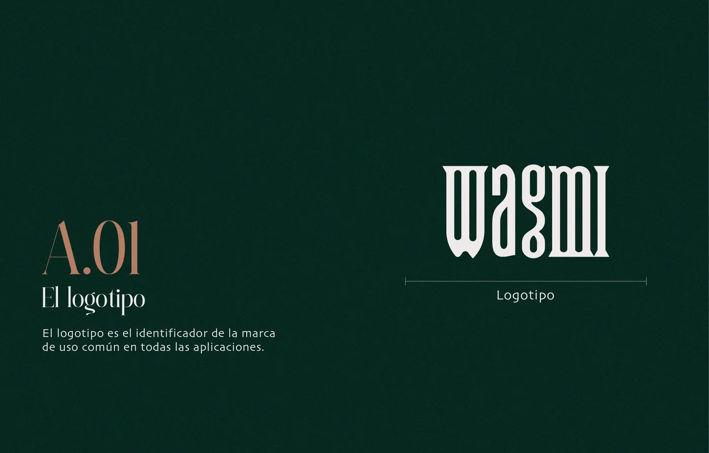 Wagmi, lámina 2 del manual de marca