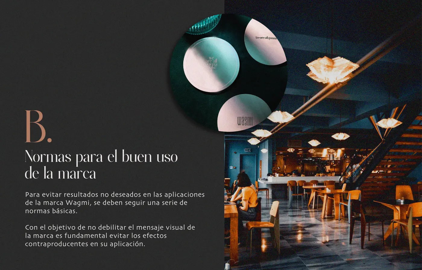 Wagmi, lámina 3 del manual de marca