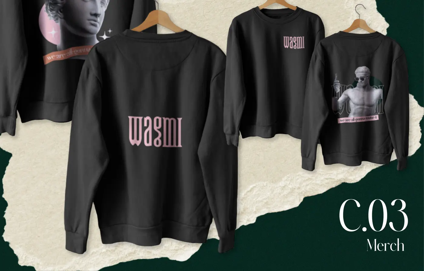 La marca Wagmi aplicada en camisetas